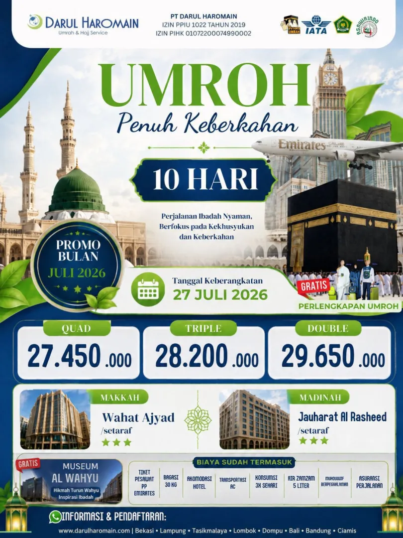 UMROH 10 27 JULI 2026